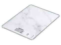 Leifheit Soehnle Keukenweegschaal Page Compact 300 - Marble - Tot 5kg - 20x15x1.3cm -meubels winkel product 739208