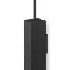 ZACK Carvo Toiletborstel RVS Zwart 8.1x41.8x10.4cm - Wandmontage -meubels winkel product 743911