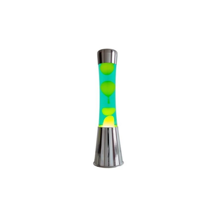Fisura Lava Lamp Yellow Lava Chrome/Groen 3 Fisura Lava Lamp Yellow Lava Chrome/Groen