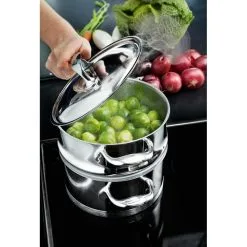 Demeyere Kookpot Atlantis 4L Triplinduc 7ply Silvinox - D22xH11cm -meubels winkel product 748029