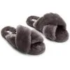 Pantoffels New Zealand Sheepskin Cross Dark Grey - Maat 40 2 Pantoffels New Zealand Sheepskin Cross Dark Grey - Maat 40 -meubels winkel product 756269