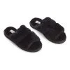 Pantoffels New Zealand Sheepskin Straps Black - Maat 40 -meubels winkel product 756279