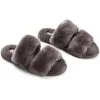 Pantoffels New Zealand Sheepskin Straps Dark Grey - Maat 42 -meubels winkel product 756285