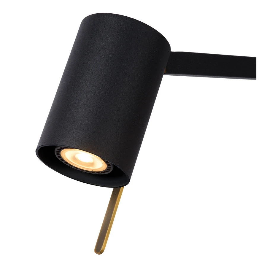 Lucide Lesley Leeslamp Zwart GU10 Socket 7 Lucide Lesley Leeslamp Zwart GU10 Socket - Afbeelding 5