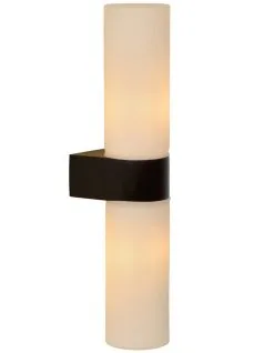 Lucide Jesse Wandlamp Badkamer Zwart G9 Led Lamp - IP44 - Up And Down