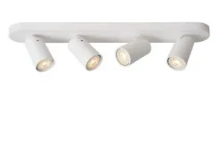 Lucide Xyrus Opbouwspot Wit 4-lichts 4x GU10 Dim-to-Warm Lamp 5W