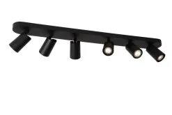 Lucide Xyrus Plafondspot Zwart 6x5w GU10 12 Lucide Xyrus Plafondspot Zwart 6x5w GU10 -meubels winkel product 756820