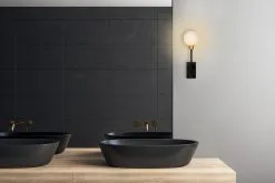 Lucide Berend Wandlamp Badkamer Zwart G9 Led Lamp - IP44 -meubels winkel product 756872