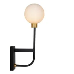 Lucide Berend Wandlamp Badkamer Zwart G9 Led Lamp - IP44 -meubels winkel product 756875