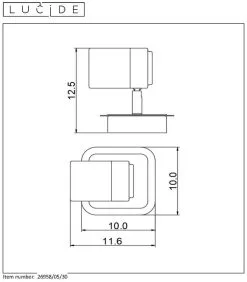 Lucide Lennert Opbouwspot Badkamer Zwart IP44 - Met Dimbare GU10 Lamp 5W -meubels winkel product 756939