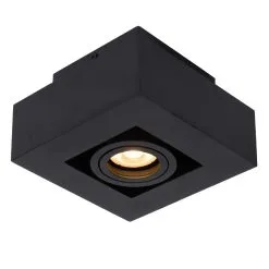 Lucide Xirax Plafondlicht Zwart 1x 5W GU10 Led Dim-To-Warm 12 Lucide Xirax Plafondlicht Zwart 1x 5W GU10 Led Dim-To-Warm -meubels winkel product 756966