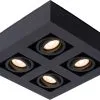 Lucide Xirax Plafondlicht Zwart 4x 5W GU10 Led Dim-To-Warm -meubels winkel product 756989