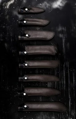 Forged Leren Hoes Voor Forged Santokumes 18 Cm - Olive - Brute - Intense - Sebra -meubels winkel product 761433