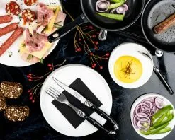 Laguiole Steakmes Set 6 Stuks Zwart In Houten Blok By Style De Vie -meubels winkel product 761440