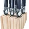 Laguiole Steakmes Set 6 Stuks Zwart In Houten Blok By Style De Vie -meubels winkel product 761442