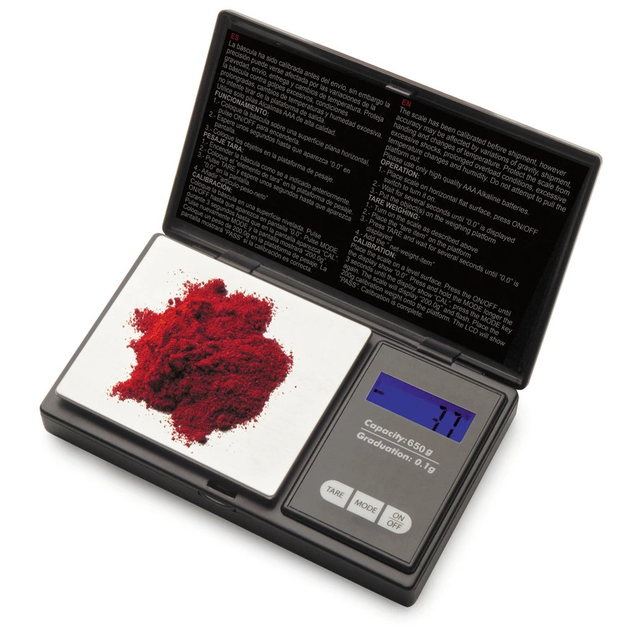 Lacor Precisieweegschaal Pocket 13x8 Cm - Tot 650 G - Op 0.1 G 3 Lacor Precisieweegschaal Pocket 13x8 Cm - Tot 650 G - Op 0.1 G