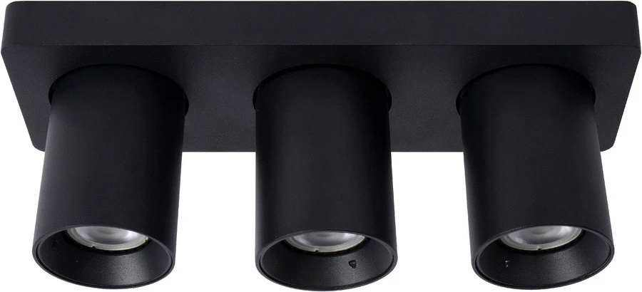 Lucide Nigel Plafondspot Zwart Richtbaar 3x 5W Dim-to-warm 4 Lucide Nigel Plafondspot Zwart Richtbaar 3x 5W Dim-to-warm - Afbeelding 2