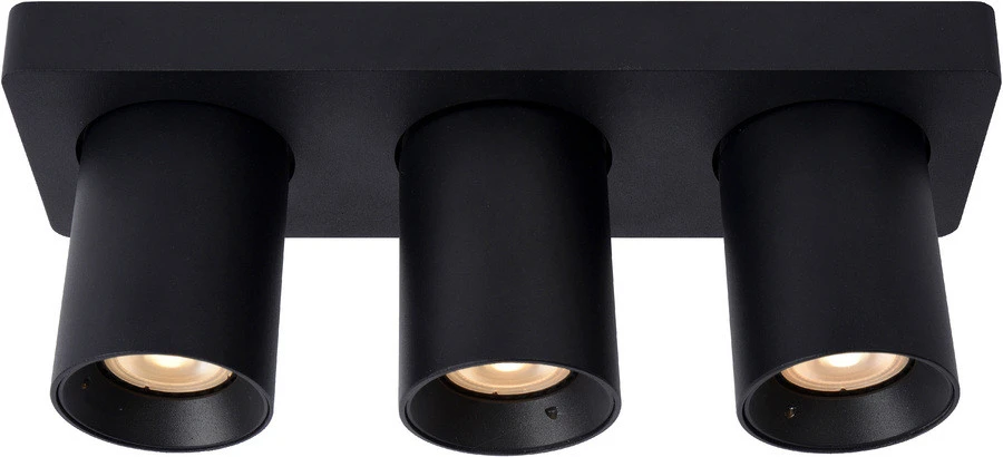 Lucide Nigel Plafondspot Zwart Richtbaar 3x 5W Dim-to-warm 3 Lucide Nigel Plafondspot Zwart Richtbaar 3x 5W Dim-to-warm