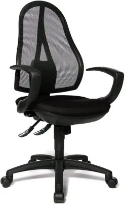 Topstar Bureaustoel Open Point SY Zwart, Met Vaste Leuning