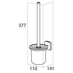 Tiger Onu Toiletborstelhouder Chroom -meubels winkel product 785057