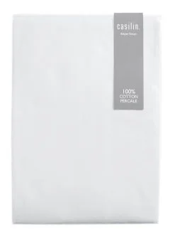 Casilin Hoeslaken Wit 160x200 Cm Katoen Percale