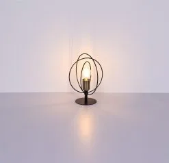 Globo Sarini Tafellamp Metaal Zwart E27 Socket -meubels winkel product 787277