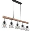 Globo Mina Hanglamp Metaal En Hout 5x E27 Socket -meubels winkel product 787292