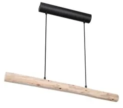 Globo Mella Hanglamp Metaal Zwart 80cm Met Geintegreerde LED Strip -meubels winkel product 787301