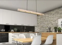 Globo Mella Hanglamp Metaal Zwart 80cm Met Geintegreerde LED Strip -meubels winkel product 787303