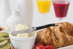 Laguiole Botermes Set 4 Stuks Zwart In Houten Tray By Style De Vie -meubels winkel product 789122