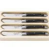 Laguiole Botermes Set 4 Stuks Zwart In Houten Tray By Style De Vie -meubels winkel product 789124