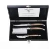 Laguiole Kaasmessen Set Luxury Line Olijfhout - 3 Stuks In Luxe Zwarte Kist -meubels winkel product 789136