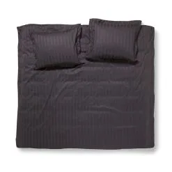 Damai Dekbedovertrek Linea Graphite 260x220 Cm Satijn