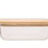 Cosy & Trendy Cosy&Trendy Voorraaddoos 1040 Ml Glas - 20x15x6 Cm - Deksel Bamboe -meubels winkel product 791806