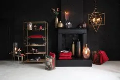 Light & Living Plaid Chevron Donkerroze 180x130 Cm Velvet -meubels winkel product 793457