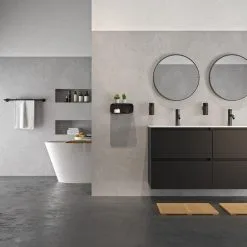 Tiger Store Muurmandje 25x11x8cm Zwart - Boren Of Lijmen -meubels winkel product 794023