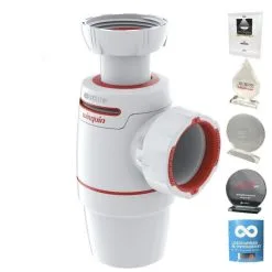 Wirquin Neo Sifon Met Ingesmolten Dichtingen Voor Spoelbak Ontluchtsysteem - Diam 40