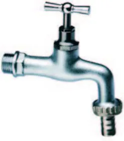 Itap Dubbel Dienst Stopkraan 1/2-3/4 Mat Chroom