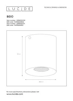 Lucide Bido Plafondspot Rond Zwart 1x GU10 Socket 9 Lucide Bido Plafondspot Rond Zwart 1x GU10 Socket -meubels winkel product 808738