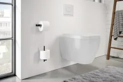 ZACK Carvo Toiletrolhouder Zwart -meubels winkel product 813948
