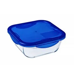 Pyrex Ovenschaal Cook&Go 16x16x7 Cm Vierkant - Met Deksel - 0.8 L