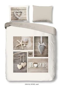 Good Morning Dekbedovertrek Home Zand 140x220 Cm Microvezel