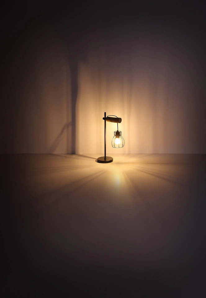 Globo Mina Tafellamp Metaal En Hout 1x E27 Socket 8 Globo Mina Tafellamp Metaal En Hout 1x E27 Socket - Afbeelding 6