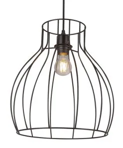 Globo Mina Hanglamp Metaal 1x E27 Socket -meubels winkel product 823345