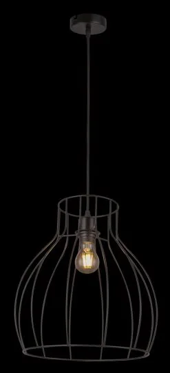 Globo Mina Hanglamp Metaal 1x E27 Socket -meubels winkel product 823346