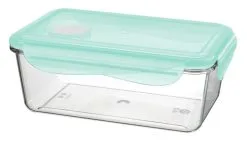 Keeeper Bewaardoos Tina 1.35 L Clear/ Aqua - Microdeksel Met Ventiel - Tritan