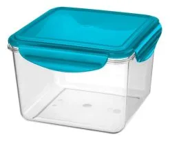 Keeeper Bewaardoos Tino 1.7 L Clear/Aqua Tritan - 16x16x11 Cm