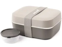Amuse Lunchbox 3-in-1 Grijs 18x15x8.5 Cm