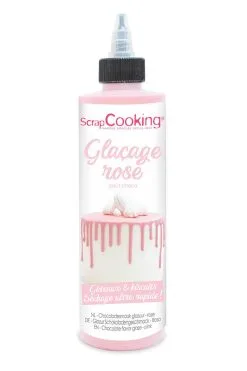 SCRAP COOKING ScrapCooking Glazuur Roze-Chocolade 130 G - In Fles