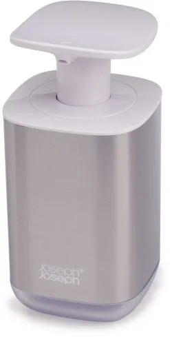 Joseph Joseph Presto Zeepdispenser Steel - Wit - 8x8x16 Cm